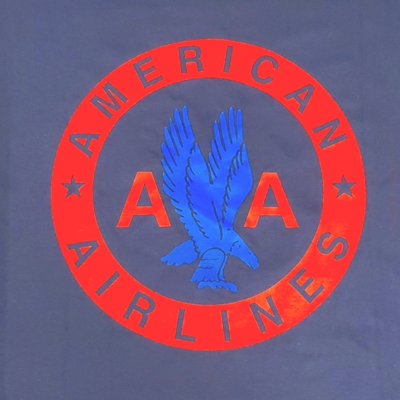Legacy American Airlines logo navy short sleeve graphic tee NWOT 2XL - Picture 3 of 6